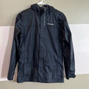 Columbia cobalt black lightweight rain jacket